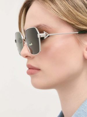 Okulary przeciwsłoneczne Bottega Veneta srebrne
