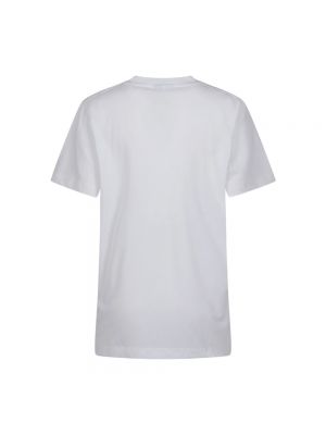 Dzianinowa koszulka Ganni biała