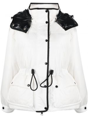 Hupullinen toppatakki Moncler valkoinen