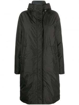 Пухено oversize палто с качулка Msgm черно