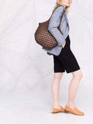 Geflochtene shopper handtasche Officine Creative braun