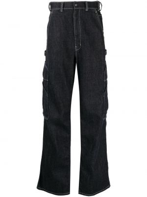 Straight fit džíny s vysokým pasem Goldwin 0 modré