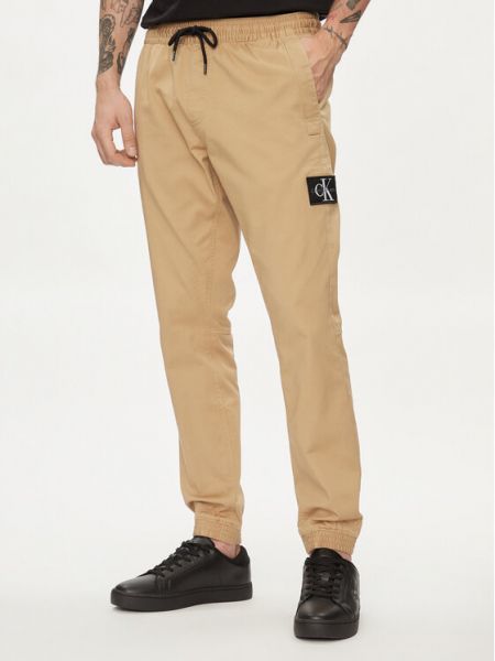 Pantaloni chino skinny fit Calvin Klein Jeans bej