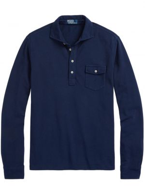 Ватирана памучна поло тениска с джобове Polo Ralph Lauren