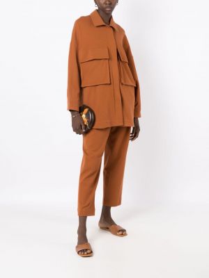 Medvilninė marškiniai su kišenėmis Lenny Niemeyer ruda