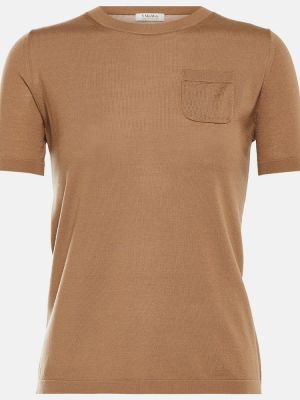 Woll t-shirt 's Max Mara beige