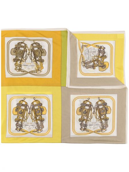 Pañuelo Hermès amarillo