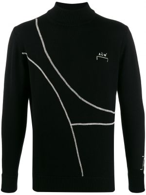 Jersey de punto de tela jersey A-cold-wall* negro