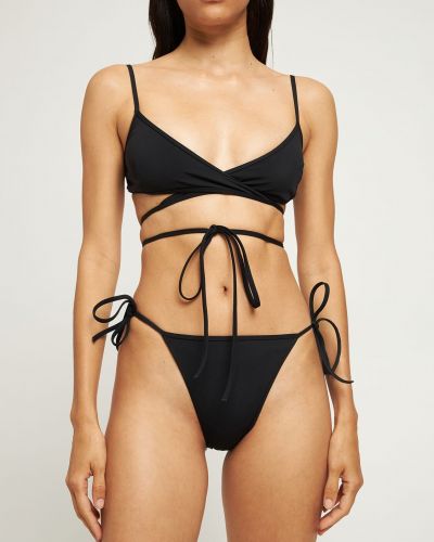 Bikini neilona Balenciaga melns
