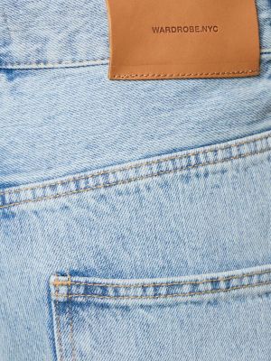Bavlněné džíny s nízkým pasem Wardrobe.nyc modré