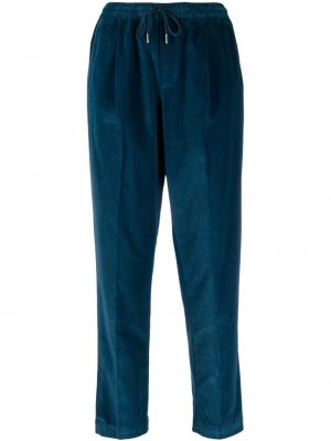 Pantaloni de catifea cord Briglia 1949 albastru