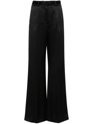 Pantaloni de mătase Gabriela Hearst negru