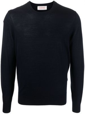 Пуловер с кръгло деколте Fursac синьо