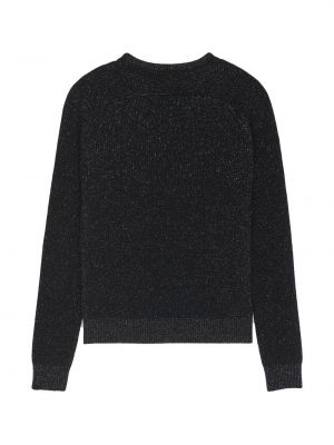 Pull en tricot Saint Laurent noir
