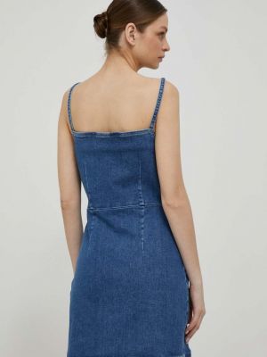 Mini šaty Calvin Klein Jeans modré