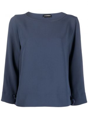 Sweatshirt Emporio Armani blå