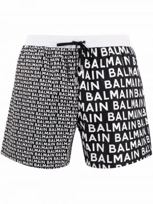 Trykt shorts Balmain svart