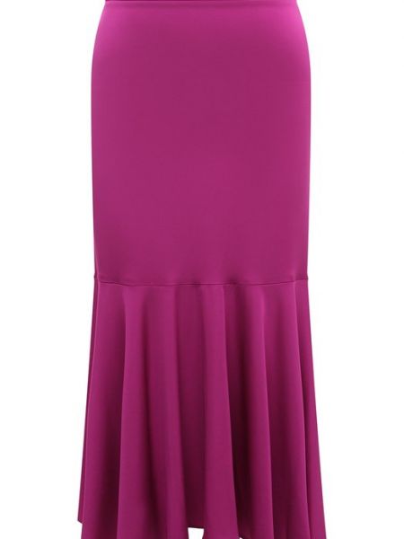 Розовая юбка из вискозы Stella Mccartney