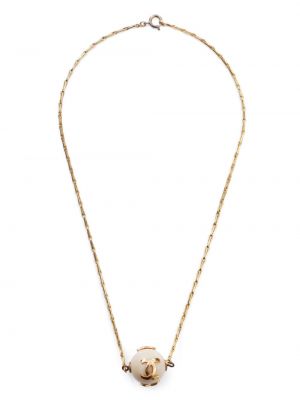 Pandantiv cu perle Chanel Pre-owned auriu