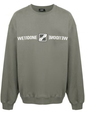 Sweatshirt mit print We11done grau