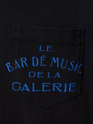Bavlněné tričko s potiskem Gallery Dept. černé