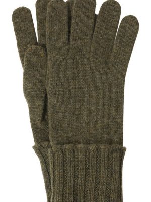 Кашемировые перчатки Inverni хаки