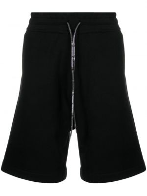 Bombažne kratke hlače s potiskom Vivienne Westwood črna