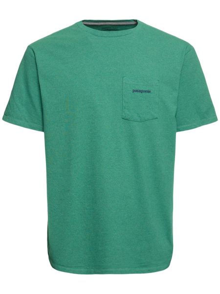 Camiseta con bolsillos Patagonia verde