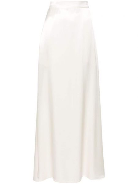 Сатенена макси рокля Jil Sander бяло