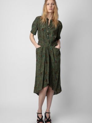 Платье-рубашка Zadig&voltaire зеленое