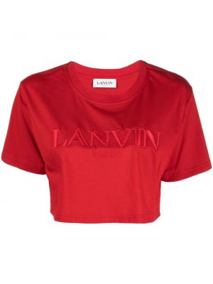 Brodert t-skjorte Lanvin rød