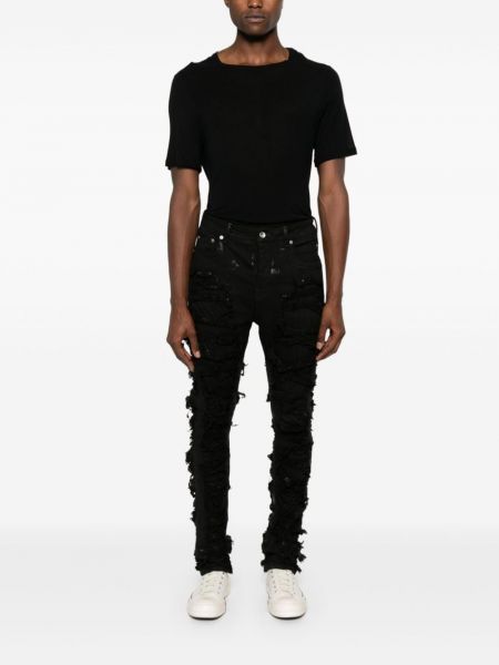 Skinny džíny s oděrkami Rick Owens Drkshdw černé