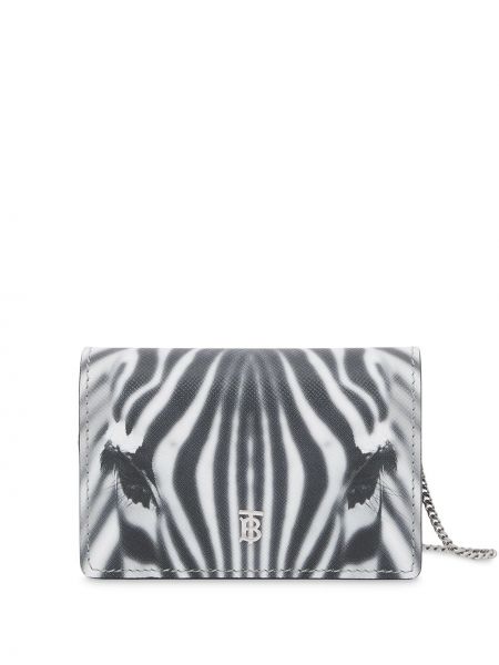 Zebra mintás pénztárca nyomtatás Burberry fekete