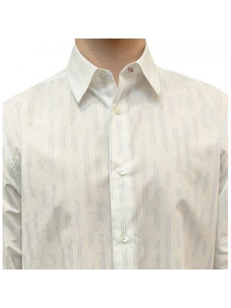 Koszula w paski klasyczna Paul Smith biała