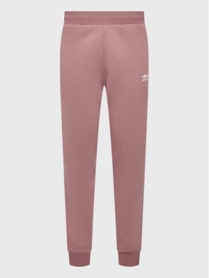 Sportinės kelnes slim fit Adidas rožinė