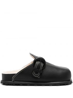 Kožené sandále Marine Serre čierna