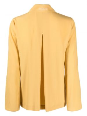 Jedwabna bluzka z kokardką Société Anonyme żółta