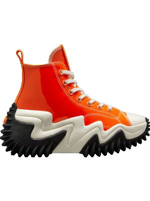 Кроссовки для бега со звездочками Converse оранжевые