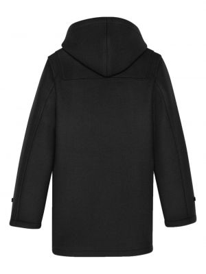 Manteau à capuche Saint Laurent noir