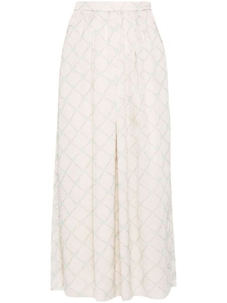 Midi sukňa s potlačou s abstraktným vzorom Emporio Armani