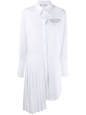 Robe chemise brodé Off-white blanc