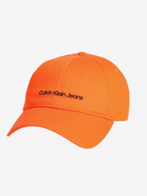 Șapcă Calvin Klein Jeans portocaliu