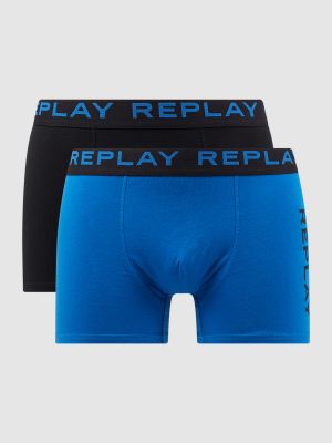 Niebieskie bokserki slim fit Replay Underwear