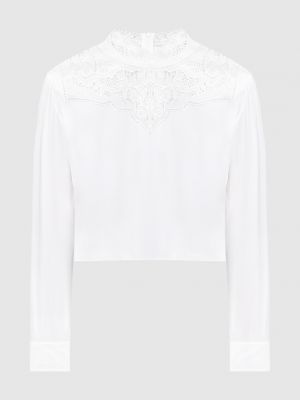 Блузка с вышивкой Philosophy Di Lorenzo Serafini белая