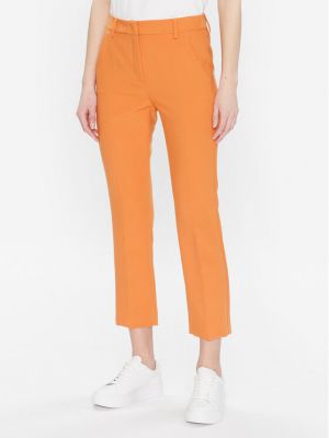 Slim fit nadrág Weekend Max Mara narancsszínű