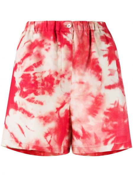 Pantalones cortos con estampado tie dye Alanui rosa