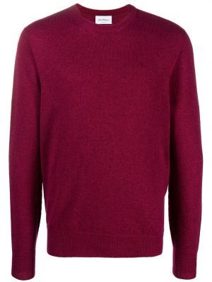 Пуловер с кръгло деколте Ferragamo розово