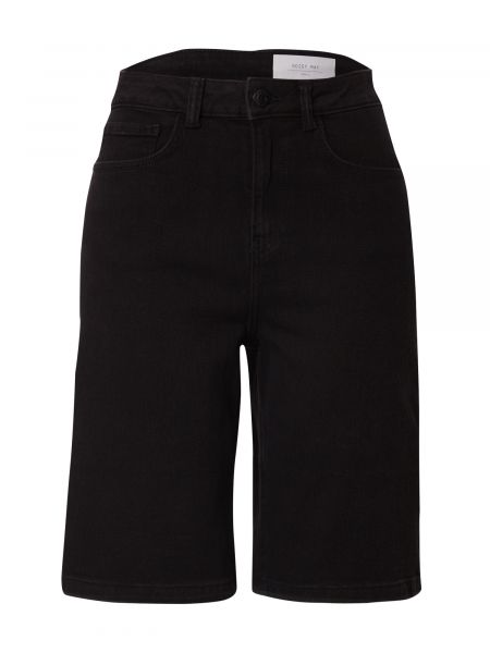 Priliehavé džínsové šortky Noisy May čierna