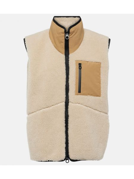 Kashmir silke vest Loro Piana hvit