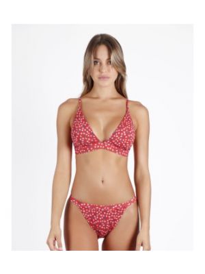 Bikini à fleurs Admas rouge